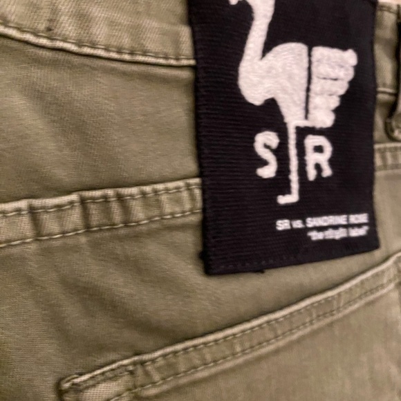 Free people Women’s Sandrine Rose Army Olive Green New size 27 virgin label - Picture 5 of 12